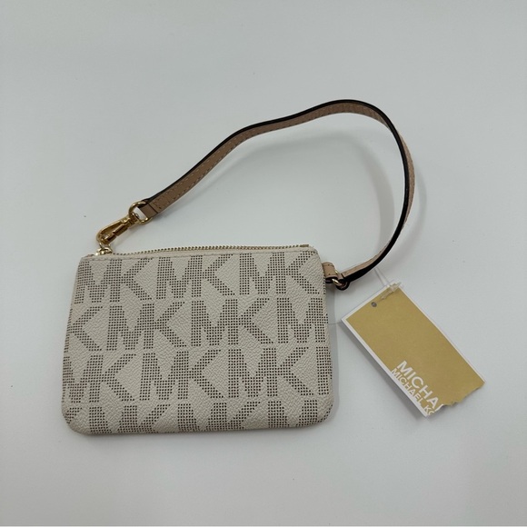 Michael Kors White Wristlet Wallet with Gold Detailing – NWT - Picture 2 of 6